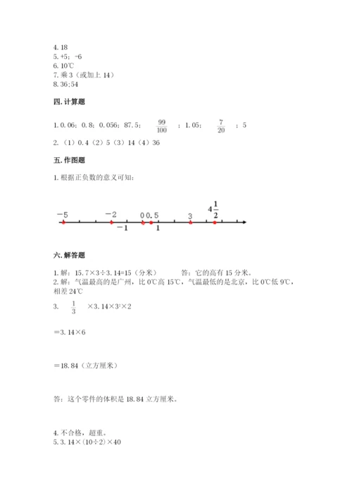 小学六年级下册数学期末卷精品（全优）.docx