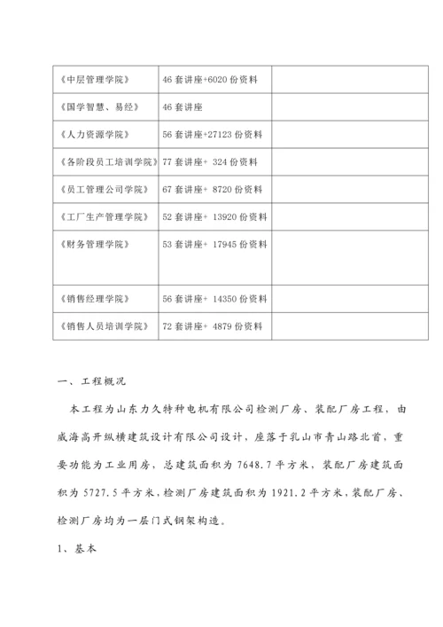 厂房关键工程综合施工组织设计.docx