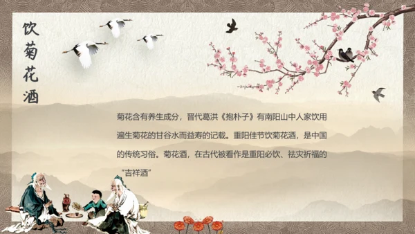 中国风九九重阳节传统文化教学PPT课件