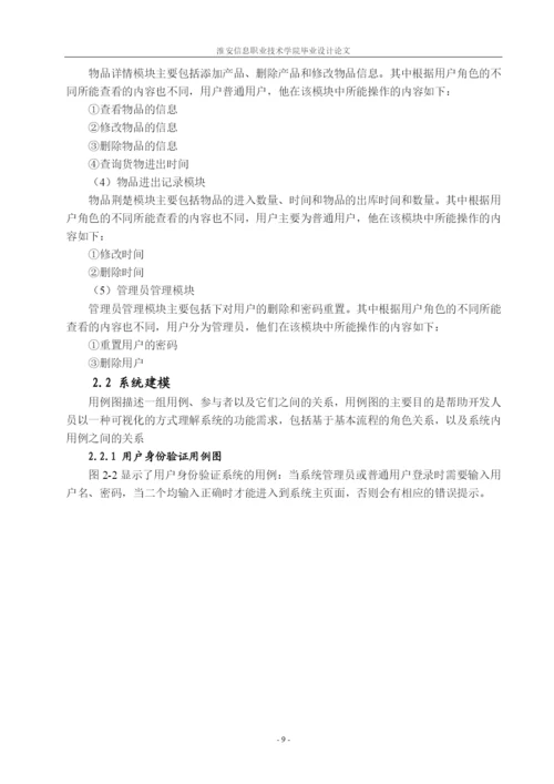 超市物品管理系统毕业论文.docx