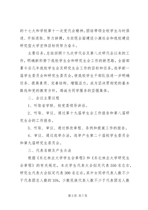 团学两代会请示范文.docx