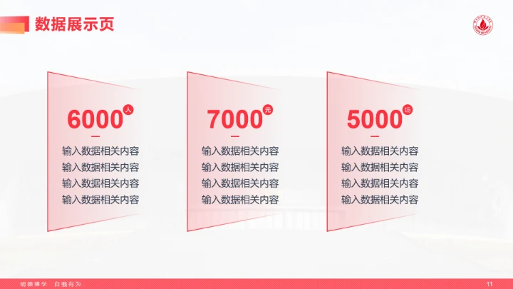 红色风格佛山科学技术学院专属学术汇报毕业答辩通用PPT模板