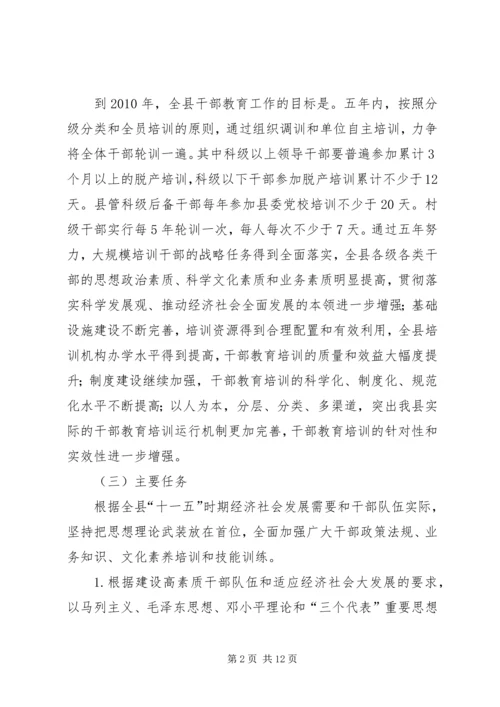 干部教育培训计划_1.docx