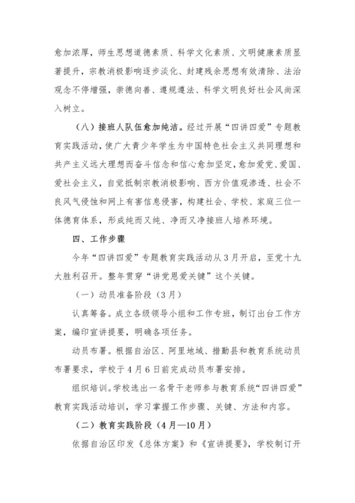 措勤县中学四讲四爱活动专业方案.docx