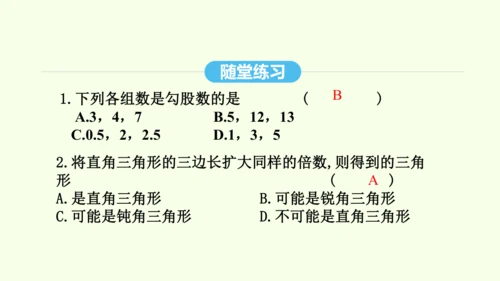 17.2.1勾股定理的逆定理课件（共29张PPT） 2025年春人教版数学八年级下册