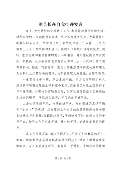 副县长在自我批评发言.docx