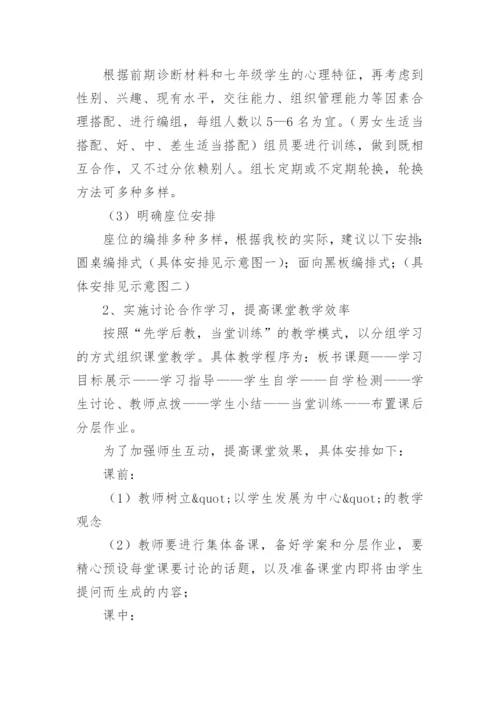初中分层作业的实施方案.docx