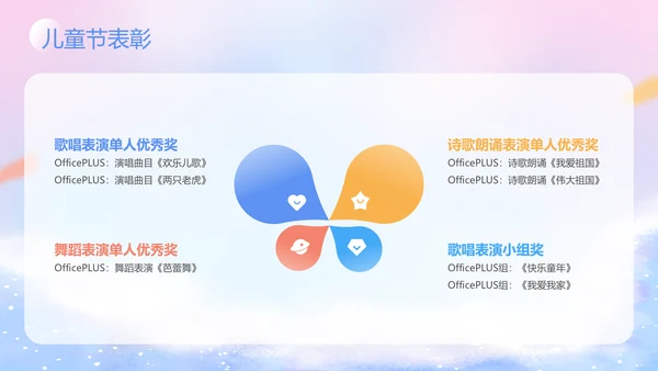 紫色卡通风六一儿童节主题班会活动PPT