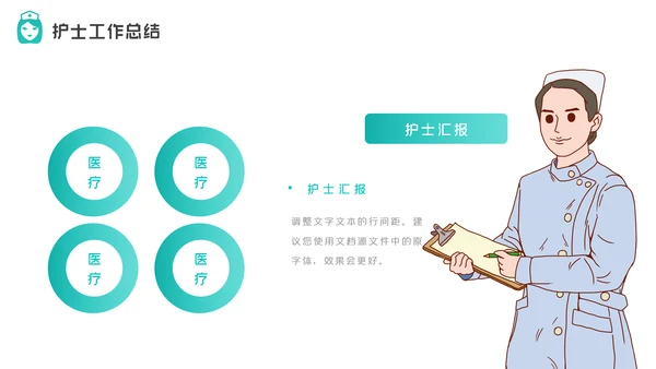 护士长年终工作总结述职报告汇报PPT模板