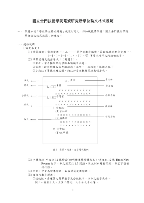 国立金门技术学院电资研究所学位论文格式规范.docx