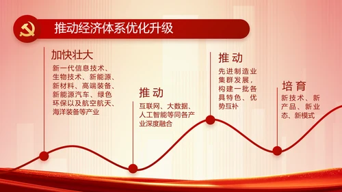 红色党建镇长个人工作总结动态PPT