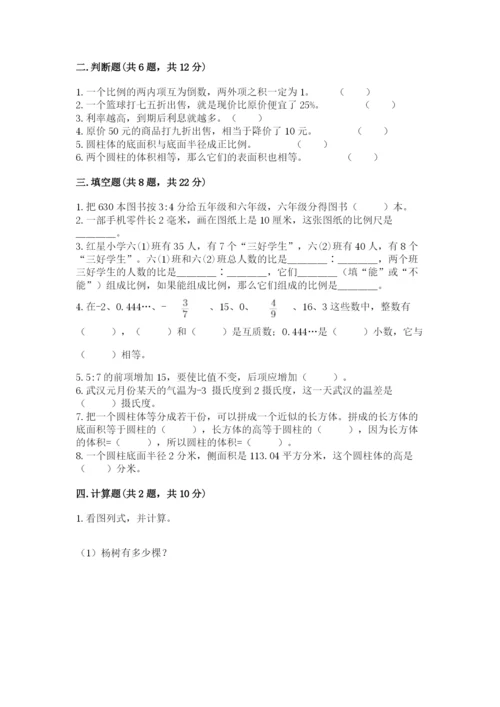 林西县六年级下册数学期末测试卷及完整答案1套.docx