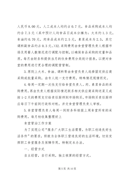 职工食堂承包经营方案.docx