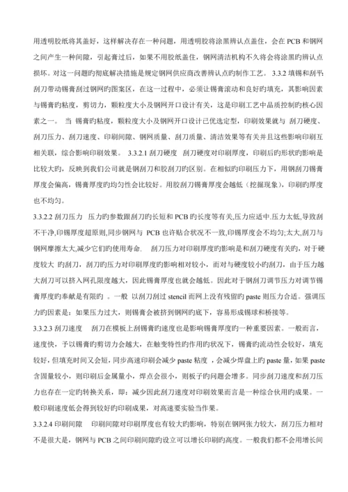 SMT印刷标准工艺涉及的辅料及硬件分析.docx