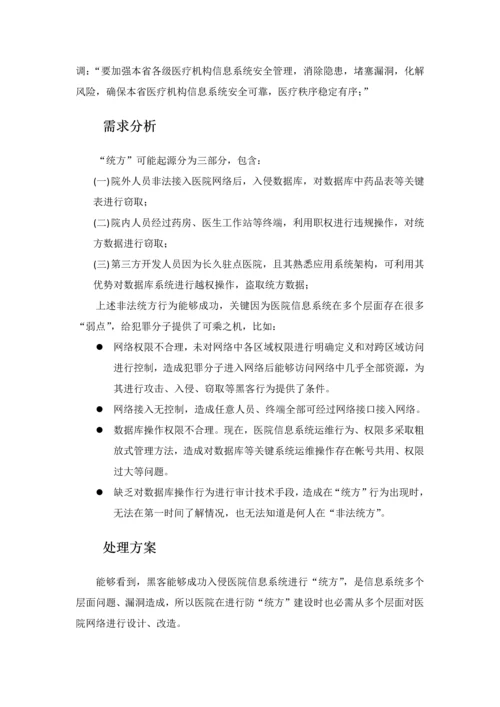 医院防统方解决专业方案.docx