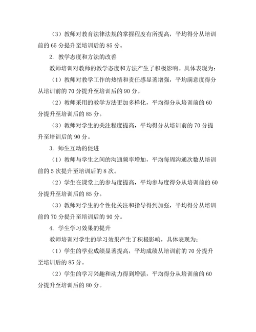 教师培训对教育质量的提升作用