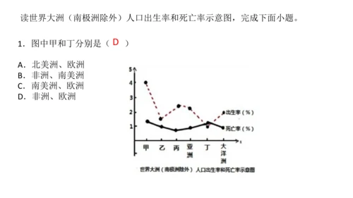 初中历史与社会 人文地理下册 6.1不断变化的人口问题同步精选课件