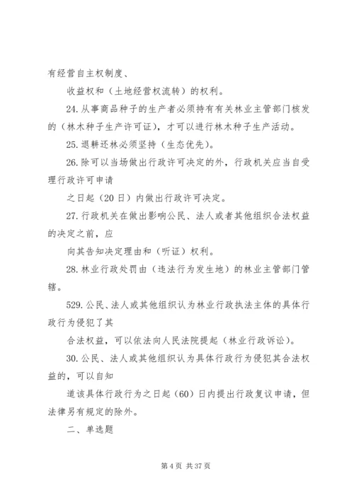 乡镇林业工作站站长应知应会1000题.docx