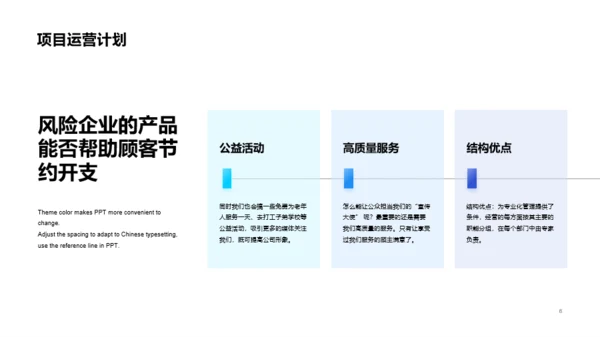 蓝色简约商务商业计划书PPT案例