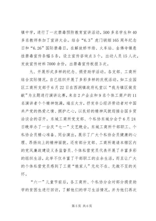 建党85周年活动的情况汇报材料 (3).docx