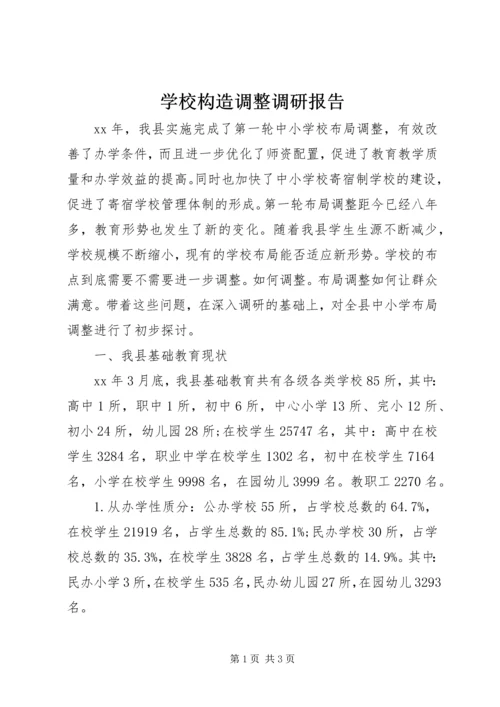 学校构造调整调研报告 (3).docx