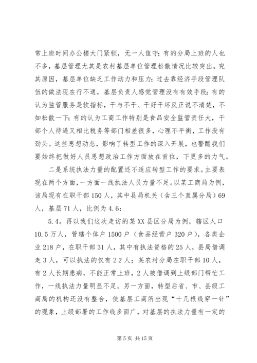 基层工商职能转型工作调研报告.docx