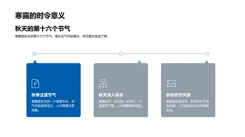 寒露生活贴士分享PPT模板