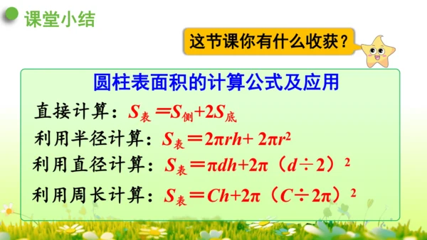 圆柱的表面积（课件）-六年级下册数学人教版(共49张PPT)
