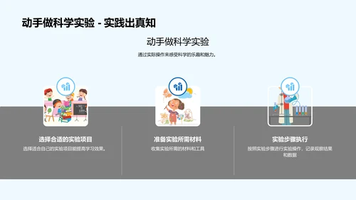 科学实践课程PPT模板