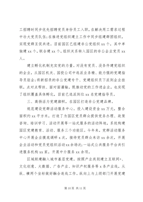 党建经验产业园区党建工作经验材料四篇.docx