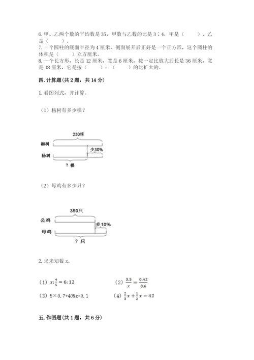 朝阳县六年级下册数学期末测试卷汇编.docx