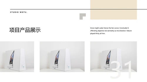 淡雅大方北欧风公司简介创意设计PPT模板