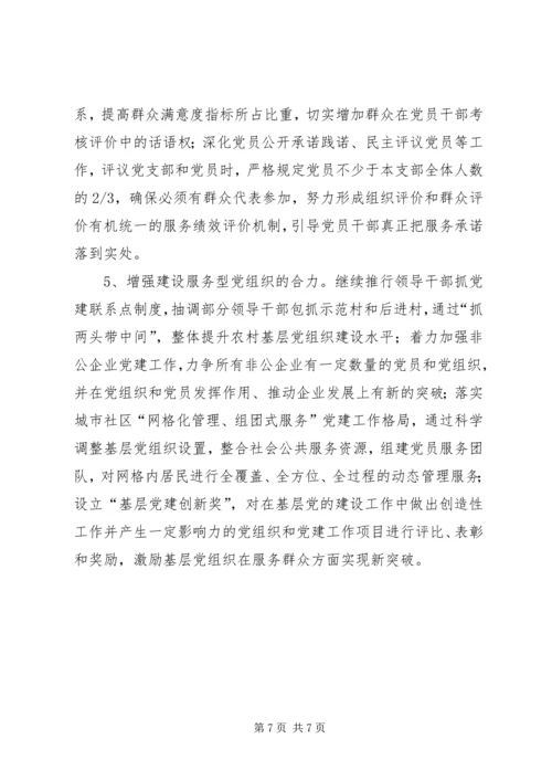 建设服务型党组织调研报告.docx