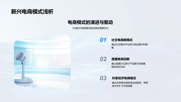 新媒体对电商模式影响报告PPT模板