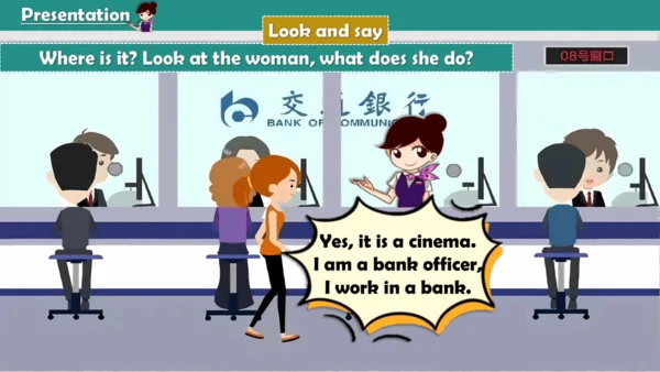 Unit4 Where do you work.lesson19-20课件（共18张PPT，内嵌音视