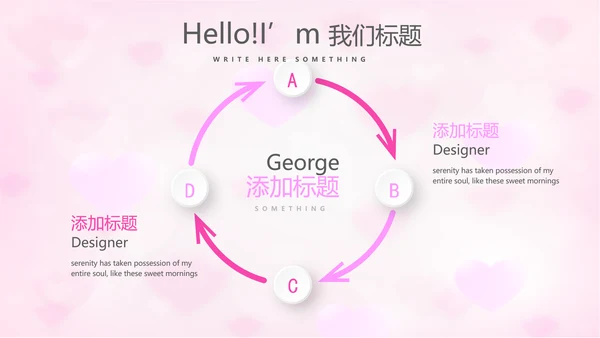 粉色唯美感恩主题班会动态PPT