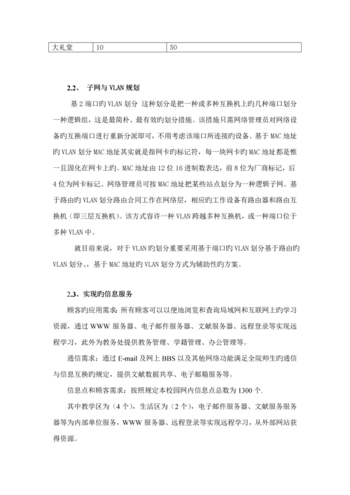 新阳中学局域网重点规划设计专项说明书.docx