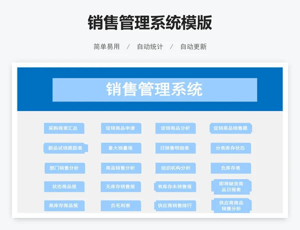 销售管理系统模版