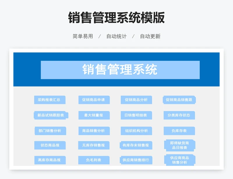 销售管理系统模版