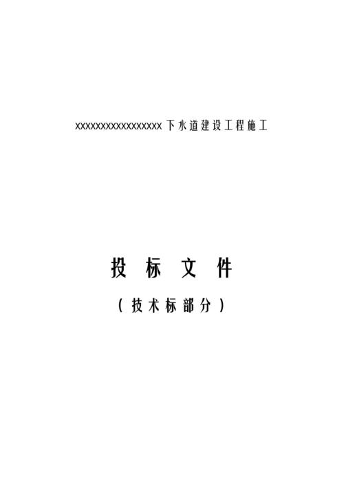 市政管网综合项目工程关键技术标部分.docx