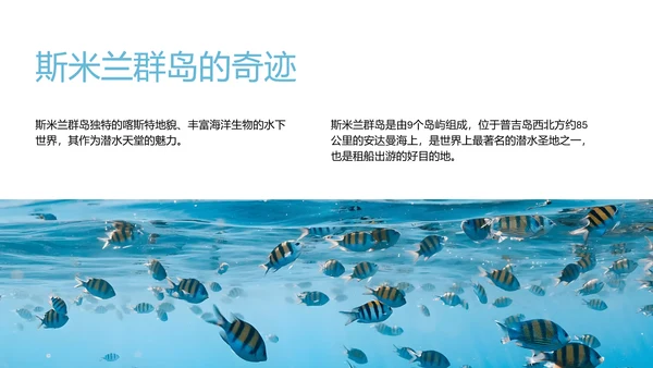 粉蓝色简约泰国普吉岛旅游攻略