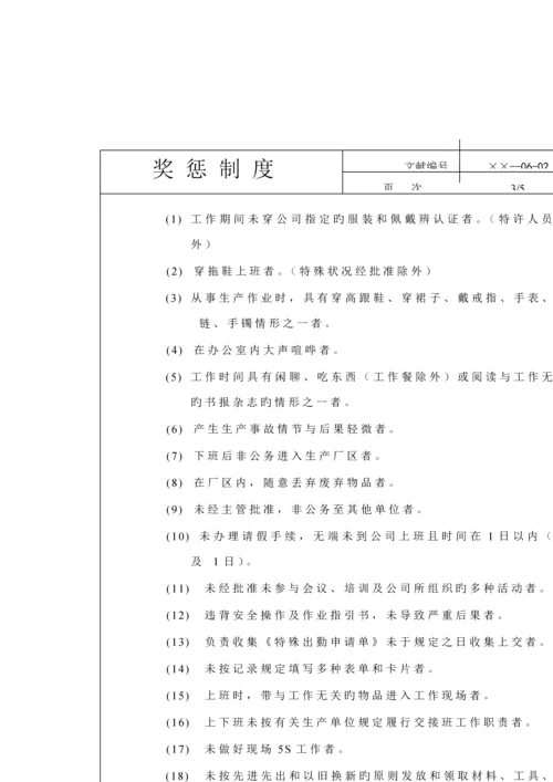 现代企业奖惩新版制度与公告.docx