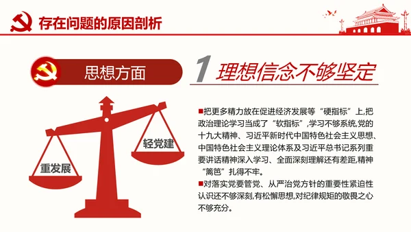 群众生活会专题通用PPT课件模板