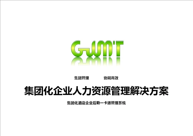 集团化企业人力资源系统化管理解决方案共29页