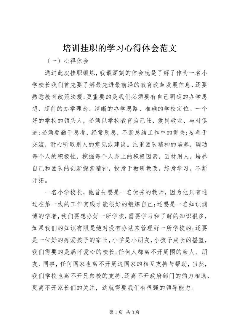 培训挂职的学习心得体会范文 (2).docx