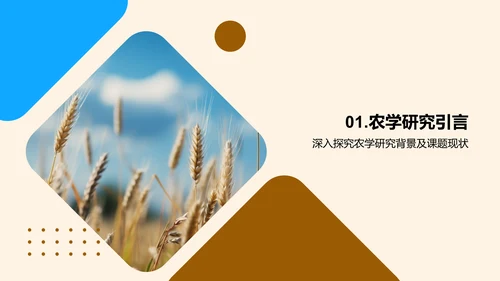 农学研究进展与挑战