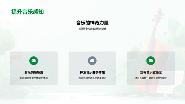 乐器知识讲座PPT模板