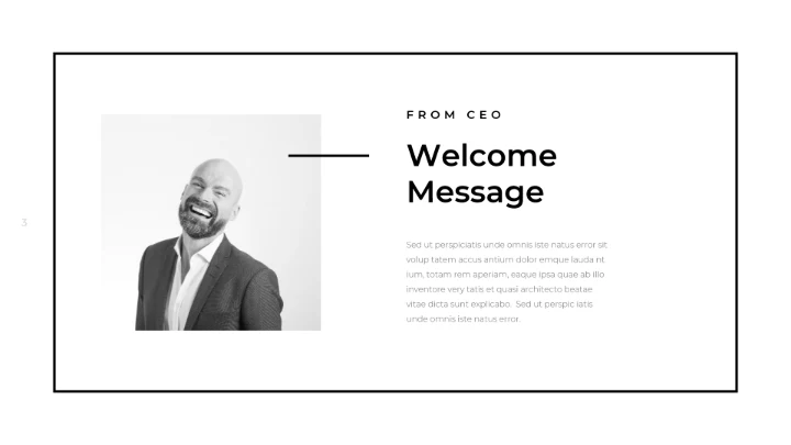 创意黑白调极简主义公司简介动态PPT模板