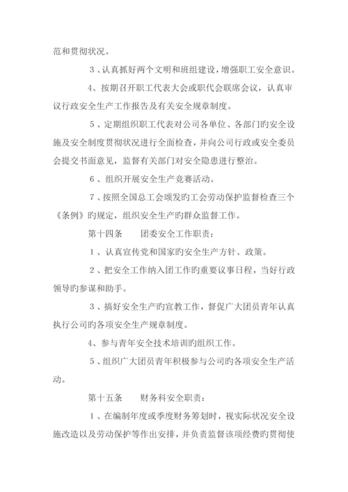家具企业安全生产管理新版制度.docx