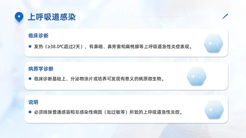 蓝色商务简约医院感染诊断标准培训PPT模板院感知识培训